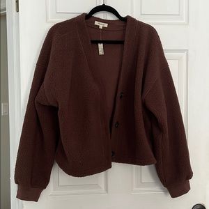 Madewell Brown Teddy Bear Jacket